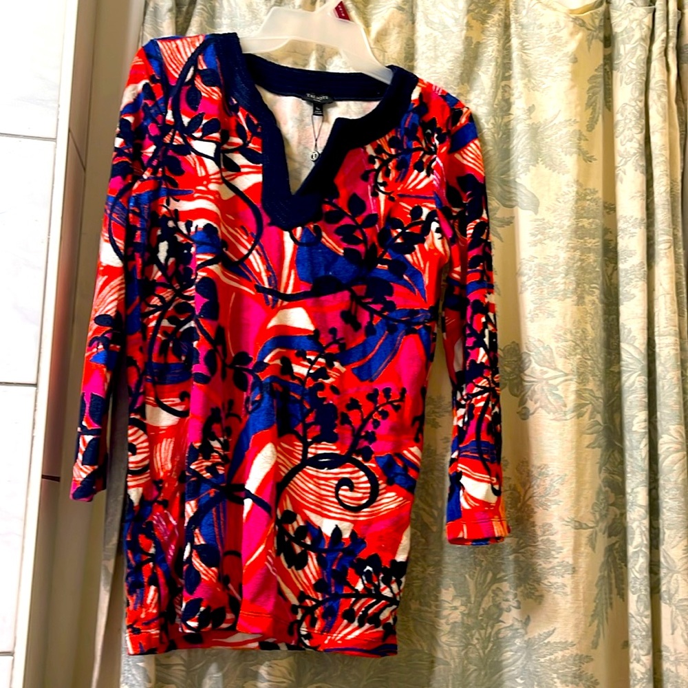 Precious terrycloth tunic perfect for resort wear or beach! Talbots size SP.